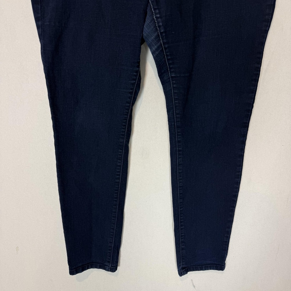 Banana Republic Jeans Womens 14 Blue Skinny Mid Rise Stretch Dark Wash Denim - Picture 4 of 16
